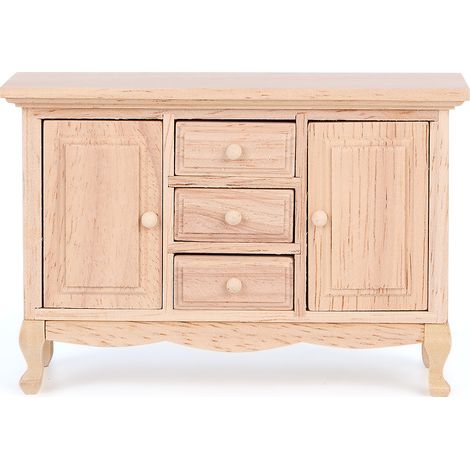 Meuble miniature pour poupée avec tiroir, modèle 1:12, accessoire de décoration simulé, armoire de chambre (1/5)