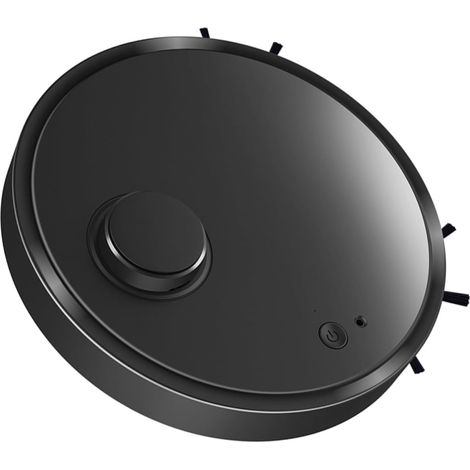 Robot Nettoyeur Intelligent Ob12 Ultra Fin Aspiration et LavageMoteur sans Balais Silencieux, Évitement D’obstacles, Coque Abs Noire, pour Sols Domestiques (1/5)