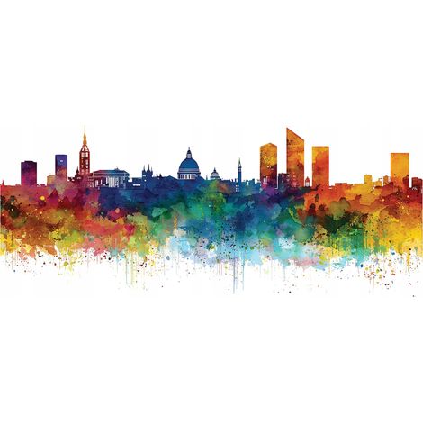 Papier peint mural ville graffiti New York ado intissé grand format design intérieur chambre ado pas cher 150x105 cm (1/5)