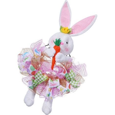 Osterhasen-Blumenkranz, rosa Hasenkranz (1/5)