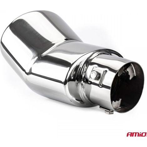 Embout de silencieux d'échappement en acier inoxydable MT 005 chromé AMIO-01305 (1/4)
