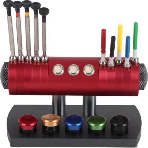 Étagère professionnelle de rangement pour 10 tournevis à huile, support à vis, kit de réparation de montres. (1/5)