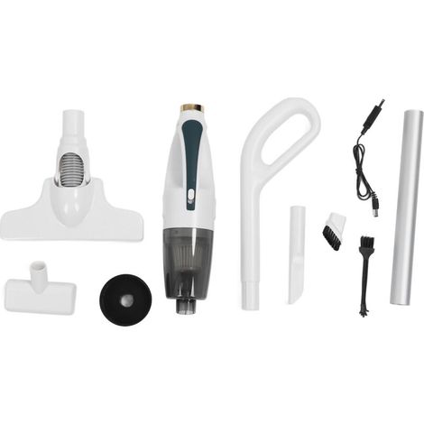 Aspirateur à main sans fil à forte aspiration, 30 minutes d'endurance, épilation des poils d'animaux, à faible bruit, avec 4 têtes, pour maison et voiture (1/5)