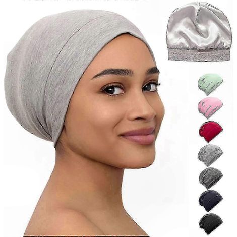 Nachthaube für Damen – Haarschutz aus seidigem Satin, ideal zum Schlafen, schont das Haar und reduziert Frizz. (1/5)