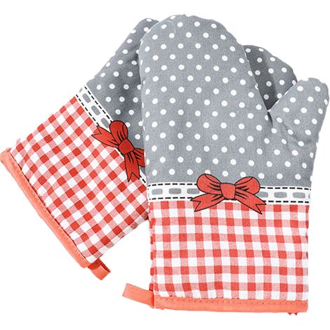 Gant De Cuisine - Résistant Jusqu'à 260 °C - Antidérapant - Pour Four Grill Baking - Lot De 2 (1/5)