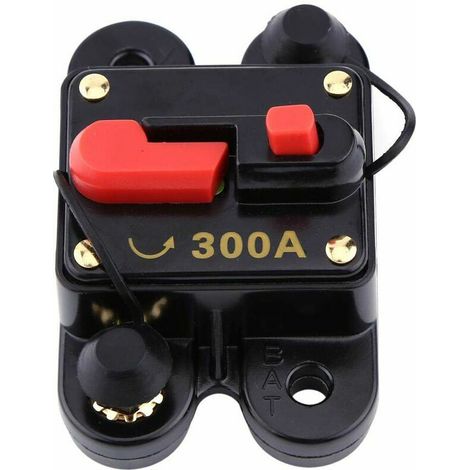 Fusible de réinitialisation de disjoncteur 12V pour voiture, océan, bateau, audio stéréo de vélo (300A)