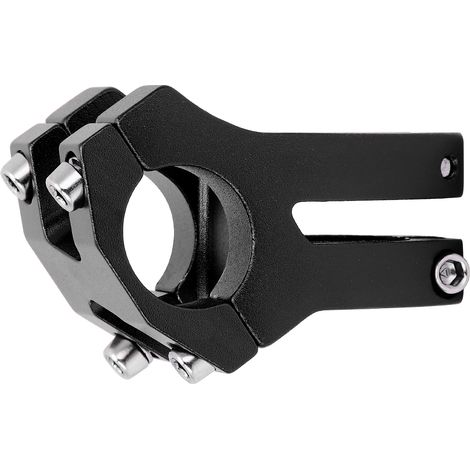LUNJE 25,4 x 35 mm Fahrradlenker, kurzer Vorbau, Riser, Aluminiumlegierung, Hohlvorbau, Schwarz (1/5)