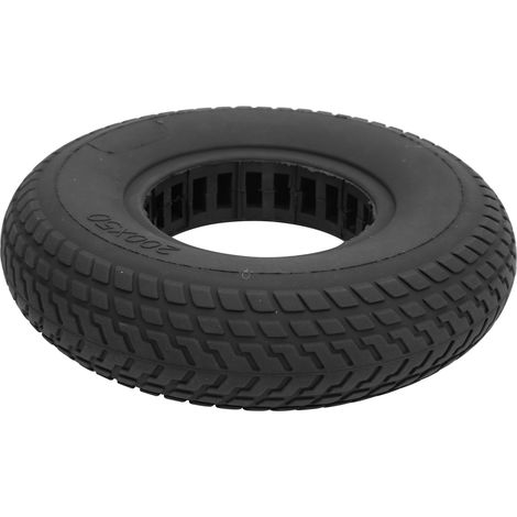 Pneu Plein Antidérapage 200x50mm pour Scooter Électrique, Noir Antidérapant (1/5)