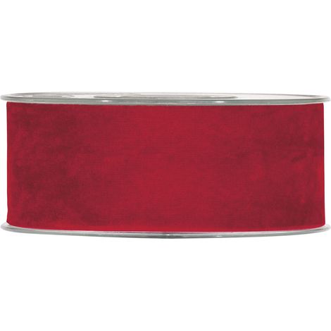 Piovaccari Nastro Double Velvet H 40 Mm L 7 Mt Red