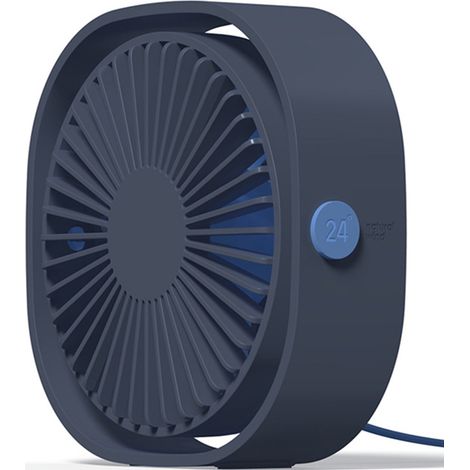 Mini ventilateur USB portable, silencieux, pour la maison et le bureau. 3 vitesses réglables. Alimentation USB.-AquaForge
