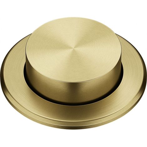 Franke – Bouton de commande excentrique doré en acier inoxydable – Traitement PVD – Pour vanne de vidange 35 mm – Ouverture par bouton (1/3)