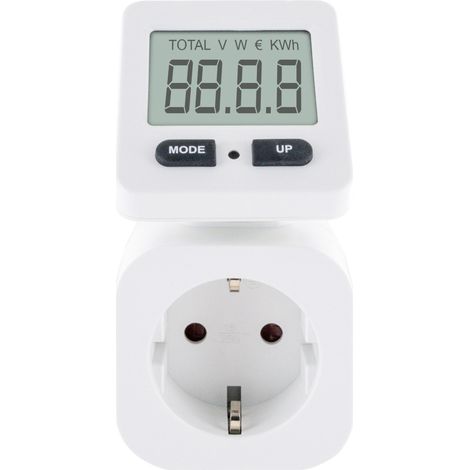Schwaiger Energiekosten Messgerät STEM1080 Display drehbar 180°, eckig, IP20 Solarenergie-Zubehör (1/3)