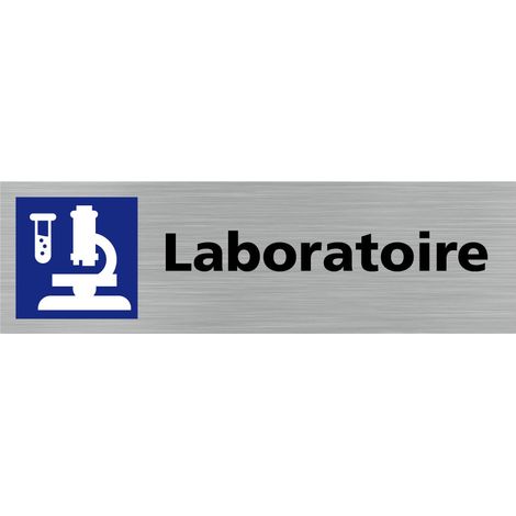 Pictogramme LABORATOIRE (Q0340).- Plaque aluminium brossé - (1/5)