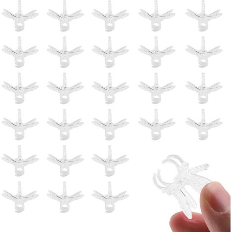 100 Pieces Dragonfly Orchid Clips, Plant Clips, Orchid Support Clips for Garden Flower Clips for Vines and Plants (1/5)