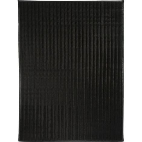 FLOCK - Tapis en simili cuir noir 140x190 (1/3)