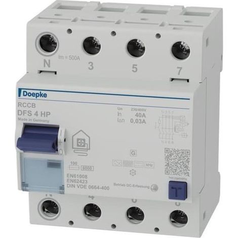 Leistungsschalter Doepke dfs4 040-4/0.03-hpfi 40A 0,03A