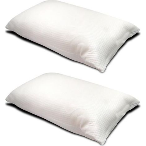 Oreiller - JUANIO - 90 x 40 cm - Viscoélastique - Anti-acarien - Set de 2 (1/4)