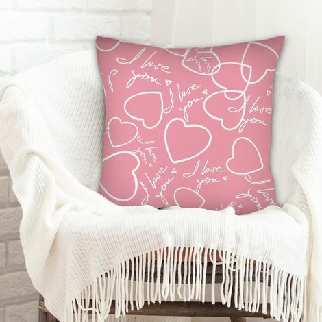 Housse de coussin décorative à la mode pour la maison fermeture à glissière pour la saint-valentin, mariage