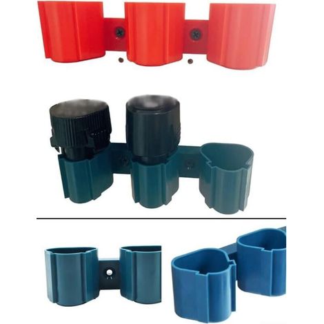 Bosch 3 in 1 Battery Holder Wall Mount Bracket (Blue) (1/5)