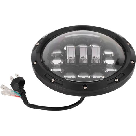 7-Zoll-LED-Scheinwerfer (75 W), weißes und gelbes Licht, wasserdicht nach IP68, Ersatz für Wrangler TJ (1997–2006) (1/5)