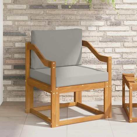 Outdoor-Sofa Massives Akazienholz und Polyester