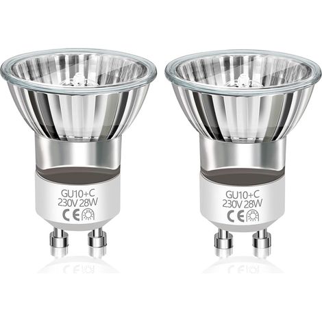 Ampoule Lampe Lave Mini GU10 28W 230V Dimmable, Ampoule Spot MR11, 330LM Blanc Chaud 2800K, Ampoule Réflecteur GU10 Remplacement pour Lampe à Lave, Ø35x47MM, Lot de 2 (1/5)