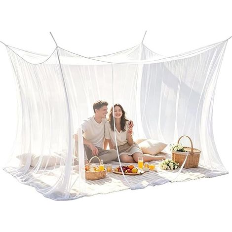 moustiquaire de lit,Grande Ciel Moustiquaire,Moustiquaire Pliable,Adulte,Voyage exterieure (1/3)