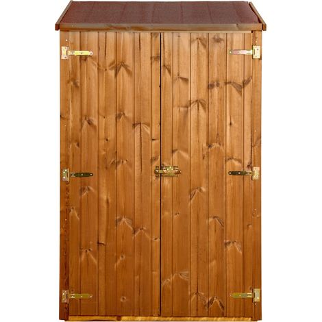 HABRITA Abri Mural Multi-Usages 0,83 m² - Bois Thermochauffé - Feutre Bitumé - Avec Plancher (1/7)