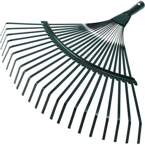 Balai à feuilles 22 dents - Outil de jardin pour jardinage, jardinage, entretien du jardin (1/5)