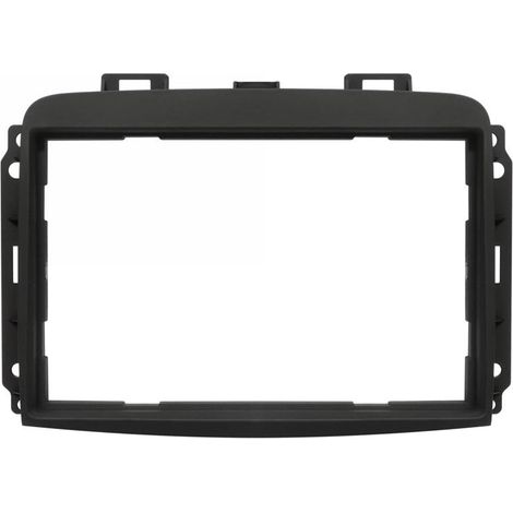 KIT MASCHERINA MONTAGGIO AUTORADIO AFTERMARKET 2DIN COMPATIBILE PER FIAT 500L DAL 2017 NO STAFFE (1/2)