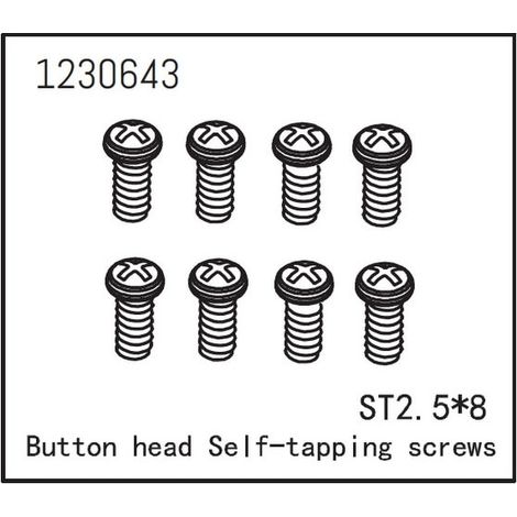Button Head Screws - Selftapping M2.58