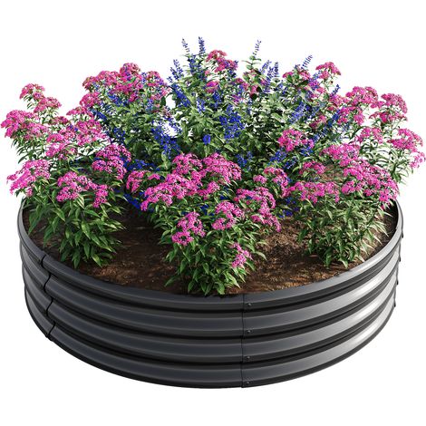 Parterre acier inoxydable - Améliore qualité sol - Favorise environnement naturel - Pour légumes, fruits, fleurs - Jardin, potager - Durable et résistant (1/5)