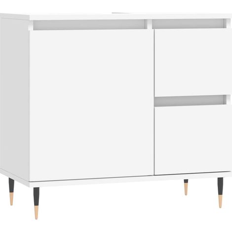 Maison Exclusive - Armario de baño madera contrachapada blanco 65