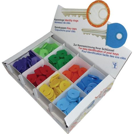Copritasti da 200 pezzi in scatola colori assortiti Ku.