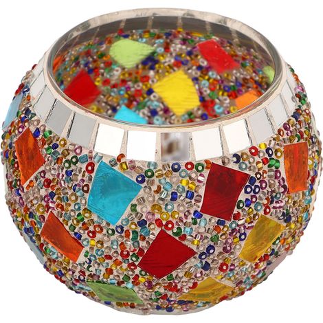 De superbes chandeliers sphériques en verre de style européen, à la fois raffinés et romantiques, pour décorer une table. (1/5)