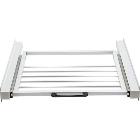 Jiubiaz Kit Soprapposizione per Lavatrice e Asciugatrice con Ripiano Estraibile asciugatrice stazionario 60x54cm