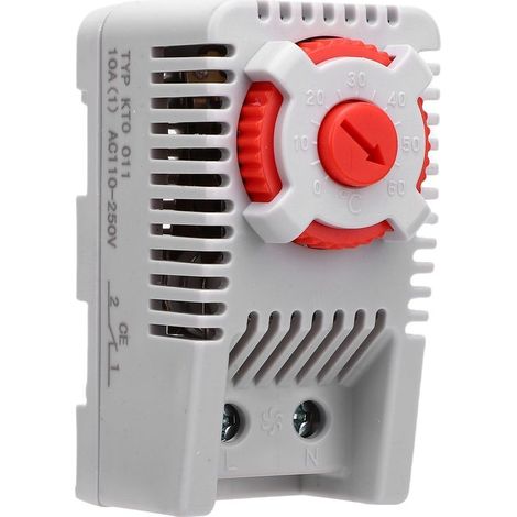 KTO011 Thermostat mécanique 0 à 60 ℃ interrupteur de contrôleur de température NC normalement fermé pour contrôler les chauffages (1/5)