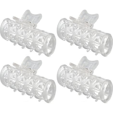 Lot de 10 pinces à cheveux isolantes pour permanente, résistantes à la chaleur et à fixation sécurisée, pour femmes et filles. (1/5)