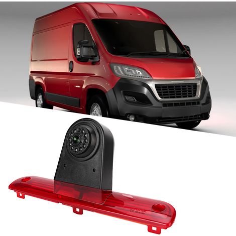 Moniteur de caméra de recul avec feu stop intégré 1/3 PC4089 avec PAL/NSTC, compatible avec FIAT Ducato 3 générations (2006-2018). (1/5)