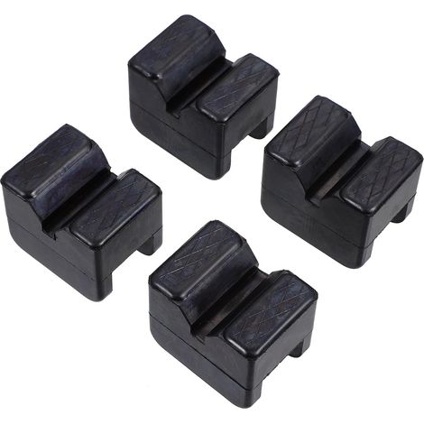 Blocs de cric en caoutchouc supports en caoutchouc noir durable (1/5)