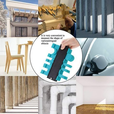 25 cm arretierbare Konturenlehre/Kopierer/Markierwerkzeug/Profillehre zum Messen von Kunststofffliesen und Laminatholz (1/3)