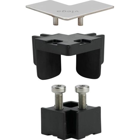 VIEGA Set Accessori 90° Advantix Vario Finituira Acciaio Lucido