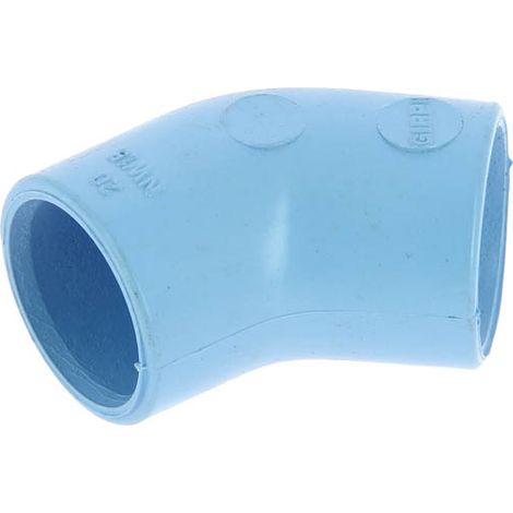Coude 45° PVC bleu air comprimé femelle-femelle Ø20