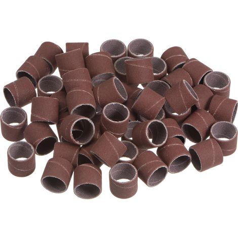 50pcs Ponçage Tambours 1/2" Mini Ponçage Manchons 400 Grain (1/5)