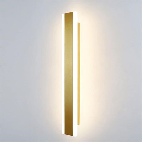 LED-Wandleuchte – ideal für Wohnzimmer, Schlafzimmer, Flur, Treppenhaus, Esszimmer – 1 Stück, goldfarben, 40 cm / warmweißes Licht (1/5)