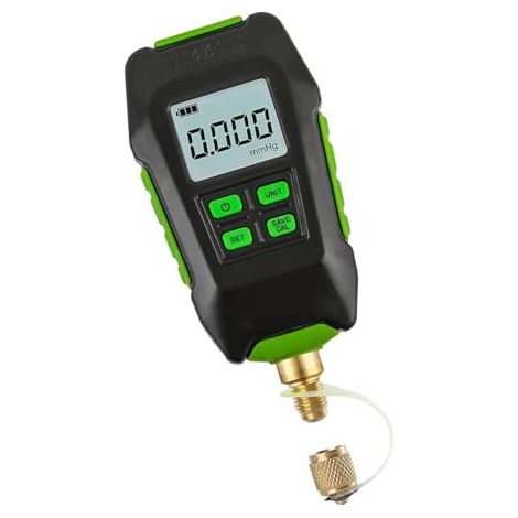 Applicable Vacuomètre Numérique, Manomètre HVAC, Testeur de Pression Rechargeable sans Fil, Indice IP54, Interface 1/16 Pouces 20UNF pour les Tests