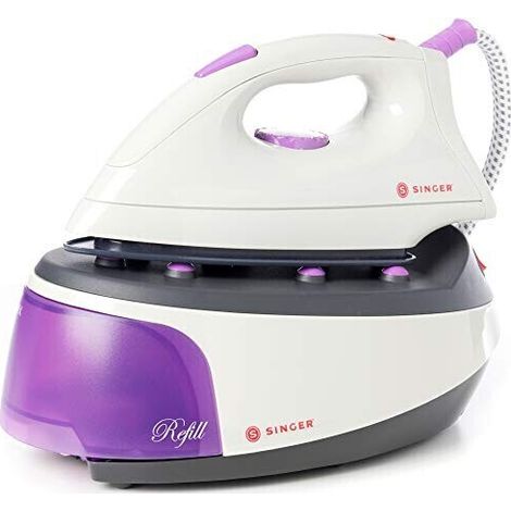 Ferro da Stiro SINGER SHG 2627 a Caldaia 2200 W Ceramica Grigio Porpora Bianco (1/5)