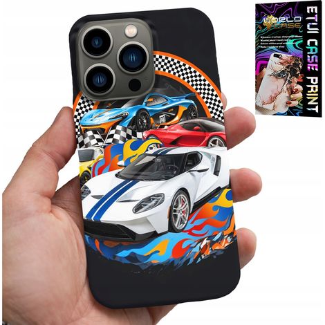Funda para iPhone 14 PRO - coches deportivos, funda de carreras + cristal (1/5)