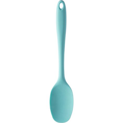 Interiors By Premier Pastel Green Silicone Spoon For Non-Stick Cookware,Heat-Resistant Spoon For Stirring,Spoon With Hanging Loop