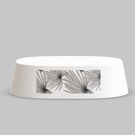 TRADE SHOP - Piattino Porta Sapone Saponetta Accessorio Arredo Da Bagno Decoro Tropicale 87070 -